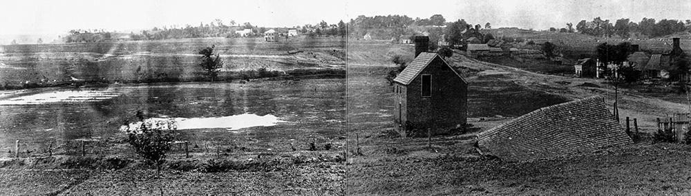 Marye's Heights. The 14th Indiana led the march across this field to attack the Confederate Troops shooting from behind a stone wall at the top of Marye's Heights. The Union troops fell by the hundreds with each volley of Confederate fire. The 14th Indiana took shelter in a sunken ditch in front of the stone wall in the far left of the field. Reinforcements could not get as far as the 14th Indiana, so Owen and his companions remained on the field until they could escape one at a time under the cover of night. 